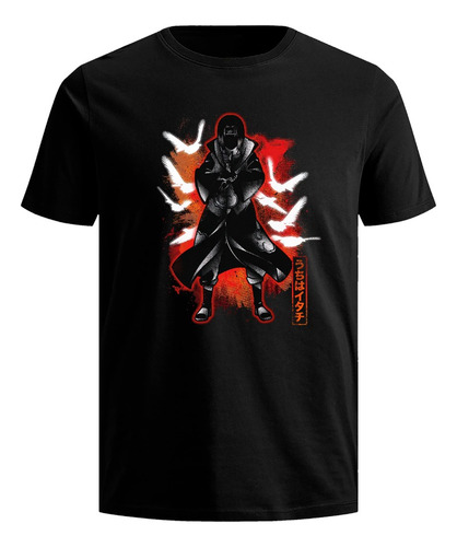 Playera Itachi Uchiha Naruto Hombre Anime Manga Akatsuki
