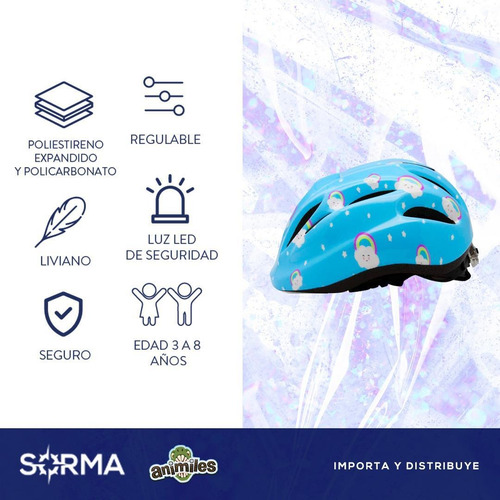 Imagen 2 de 10 de Combo Casco Infantil + Monopatín Infantil 4 Ruedas C/luz