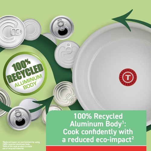 Sartén T-fal De Cerámica Reciclada, Antiadherente, 3 Litros,