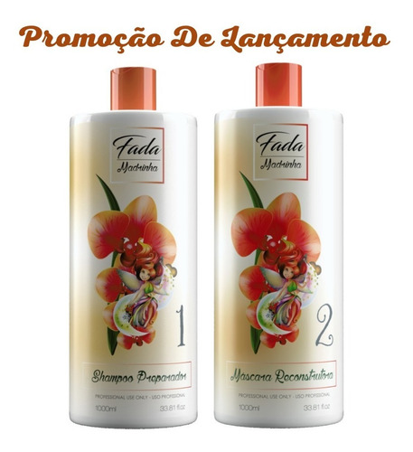 Kit Melhor Alisamento Cabelo Afro Progressiva Fada Madrinha