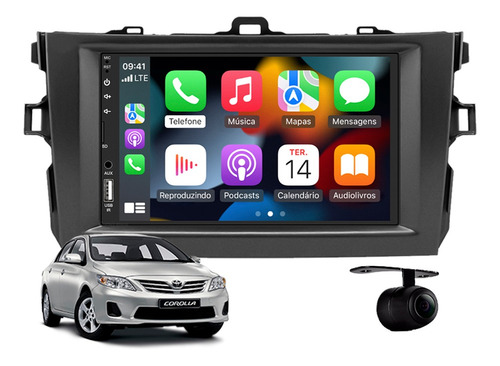 Central Multimidia Android Auto Toyota Corolla 2013 2014