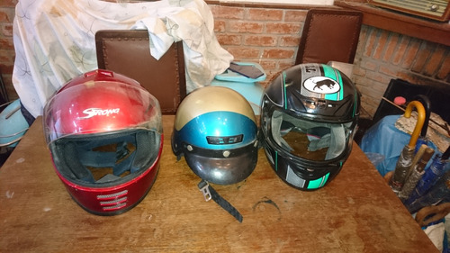 Cascos De Moto Aprobados Son 3, Liquido Ya!. 