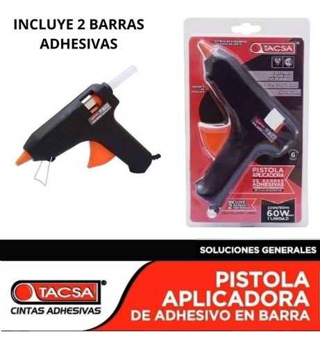 Pistola Aplicadora De Barras Adhesivas -tacsa- 60w-220v/50hz
