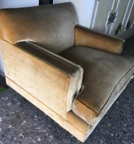 Comprar Sillon De Terciopelo Relleno De Pluma Beige Relleno De Pluma