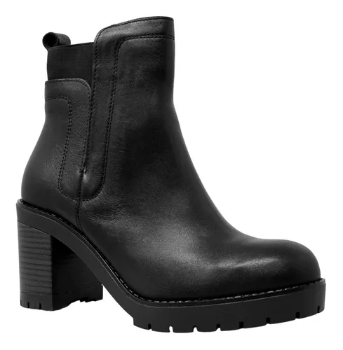Botines De Tacon Casuales Zapatos Mujer Hispana 9608 Cuotas sin