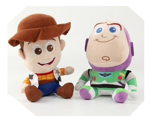 Pack 2 Peluches Toy Story Woody Y Buzz Lightyear 20cm