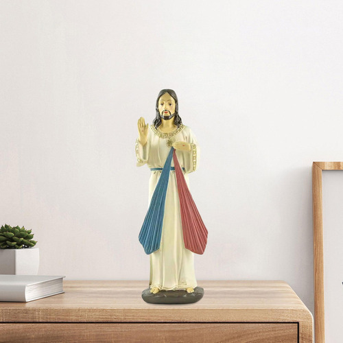 Ls Resina Figura Divina Misericordia De Jesús Ornamento De