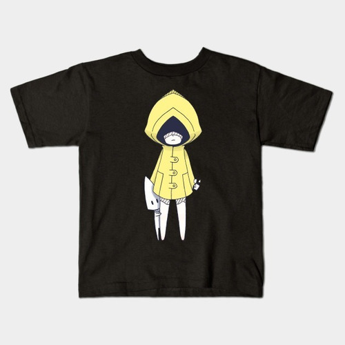 Remera Negra Little Nightmares Bichos A6