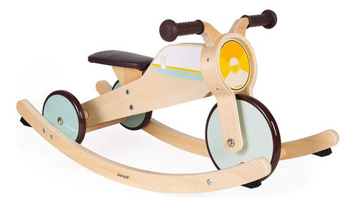 Janod - Triciclo Basculante De Madera Convertible 2 En 1 - .