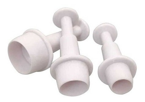 Imagen 2 de 4 de Set 3 Circulo Molde Cortante Expulsor Reposteria Belgrano