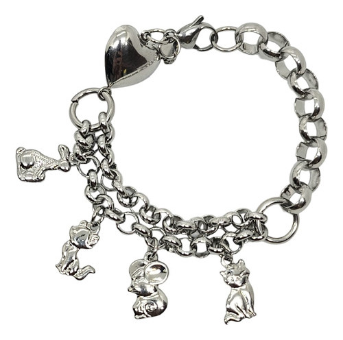 Pulsera Combinada   Animalitos  - Acero Quirúrgico -  Uni 