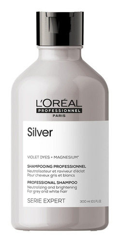 Shampoo Silver X300ml Loreal Serie Expert Cabellos Grises 