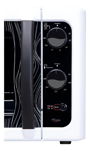 Forno de Bancada Elétrico Branco com Grill Dourador Dako Supreme 44 Litros