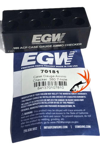 Egw Ammo Chamber Checker 380 Acp 7-hole