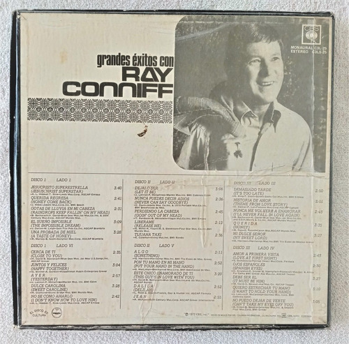 Ray Conniff Lp Grandes Exitos Son 3 Discos Lp (Usado)