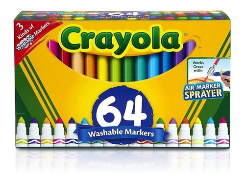 Crayola Super Tips 64 Unidades Marcadores De Tinta