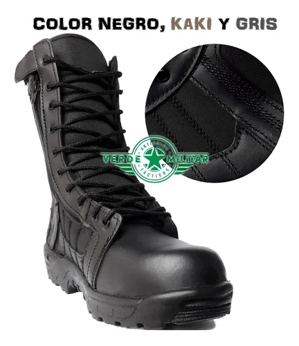 Bota Tacticas Guardia Policia Municipal Estatal Comando Seguridad Privada  Uniforme Botas Militar Escolta Vigilantes