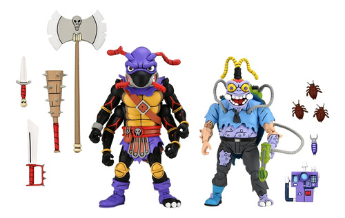 Figura Tortugas Ninja Tmnt Antrax Y Scumbug Nickelodeon Neca