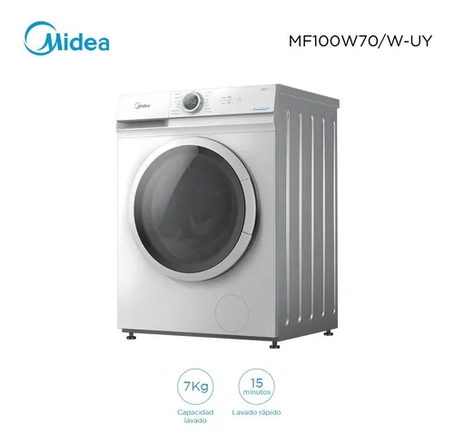 Lavarropas Carga Frontal 7kg Midea Mf100w70/w-uy Color Blanco