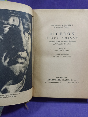 Cicerón Y Sus Amigos 1950 Gastón Boissier E. Diana T. Dura 