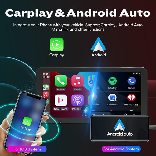 Kunfine Car Play Android - Visualización De Radio Gps Estére