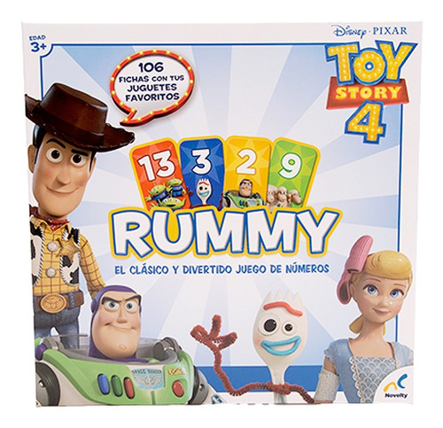 Juego Rummy Toy Story Marca Novelty®