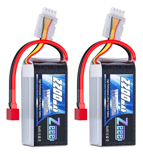 Zeee 3s Lipo Bateria 2200mah 11.1v 50c Shorty Pack Bateria C