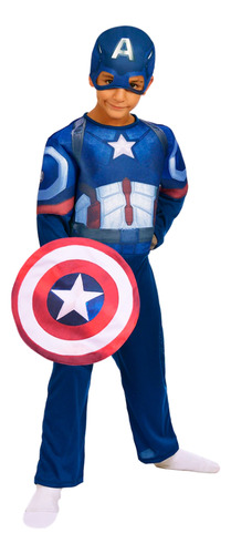 Disfraz Infantil Capitan America Clasico Marvel Newtoys