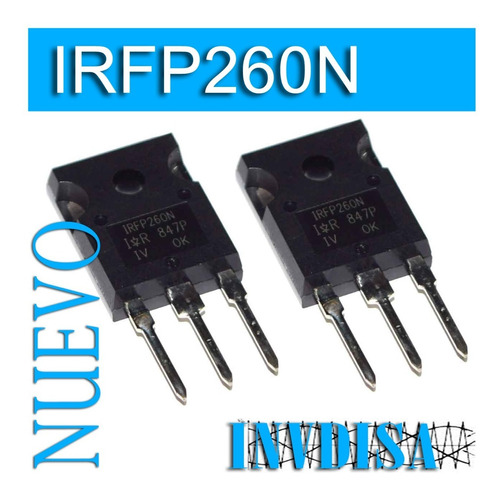 2pzas Mosfet Irfp260 200v 50a Original Ior Irfp260n