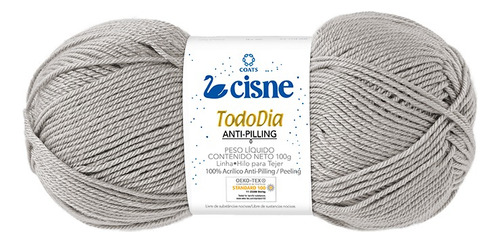 Lã Cisne Todo Dia Anti-pilling 100 Gramas - Diversar Cores Cor 70030 - Cinza Claro