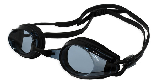 Óculos de Natação Marlin PRO Muvin – Antiembaçante – Proteção UV – Lentes Espelhadas – Tiras Duplas Ajustáveis Acompanha Três Tamanhos de Narizeiras e Par de Protetores de Ouvido – Treino - Cor Preto