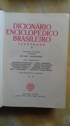 Dicionário Enciclopédico Brasileiro Alvaro Magalhães - 1958