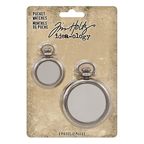 Tim Holtz, Reloj De Bolsillo Advantus, Color Plata