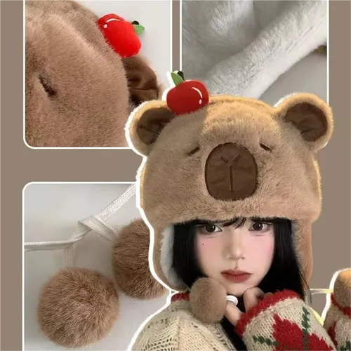 Gorro Felpa Otoño E Invierno Mujer, Gorro Resistente Al Frío