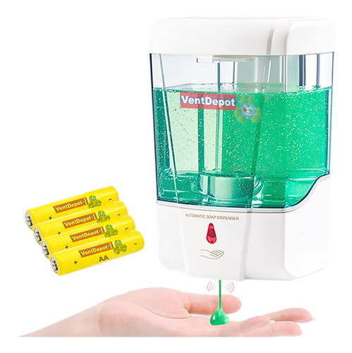 Dispensador De Shampoo Y Crema, Mxnsp-006, 10pzs, Sensor In Color Blanco