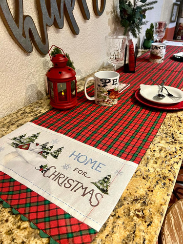 Camino De Tela Mesa Navidad Home For Christmas