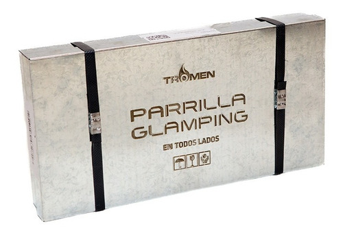 Parrillero Portatil Chapa Carbon Leña Camping Mini Tromen Oy