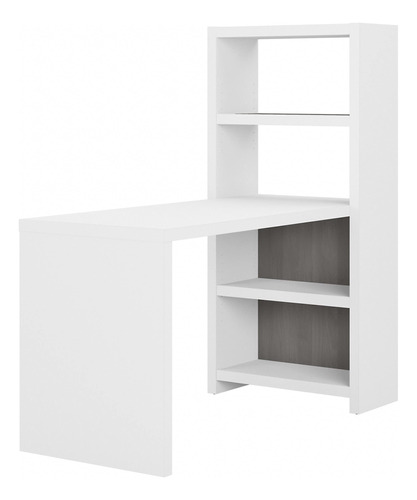 Bush Business Furniture Mesa Echo Craft, 56 W, Blanco Puro Y