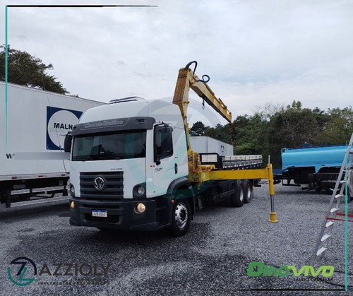 Imagem 12 de 13 de Vw 24280 6x2 Muck Carroceria Semi Leito
