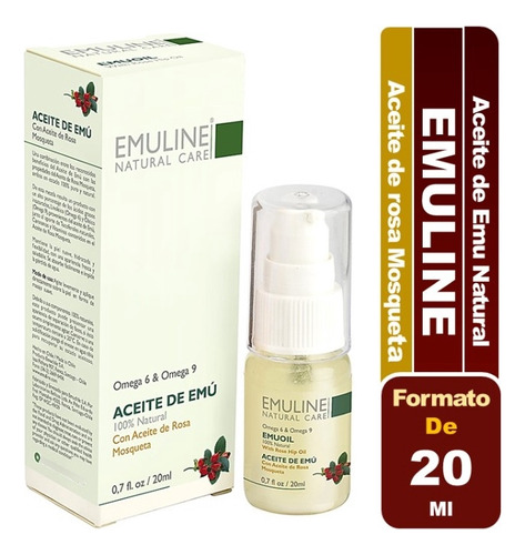 Emuline Aceite De Emu 100% Natural Con Rosa Mosqueta 20ml