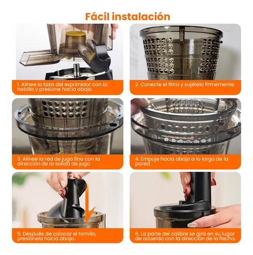 Potente Extractor De Jugos Para Frutas Y Vegetales Estractor Exprimidor De  Jugo