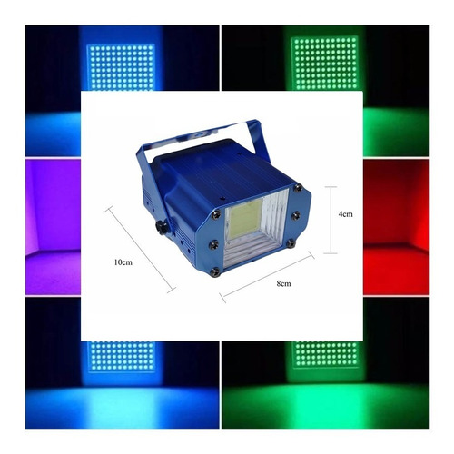 Imagen 4 de 10 de Tri Combo Luces Dj Laser Lluvia + Flash Audioritmico + Led