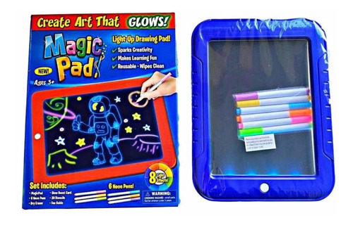 Pizarra Mágica Deluxe Pad Led Niños - Fluorescente