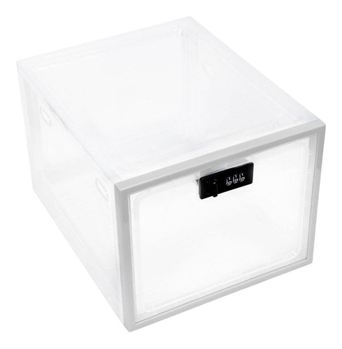 Caja Con Cerradura Cubo De Almacenamiento De Plástico Con