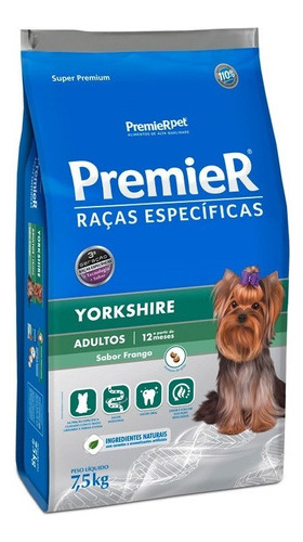 Ração Premier Raças Específicas Yorkshire Adulto 7.5kg