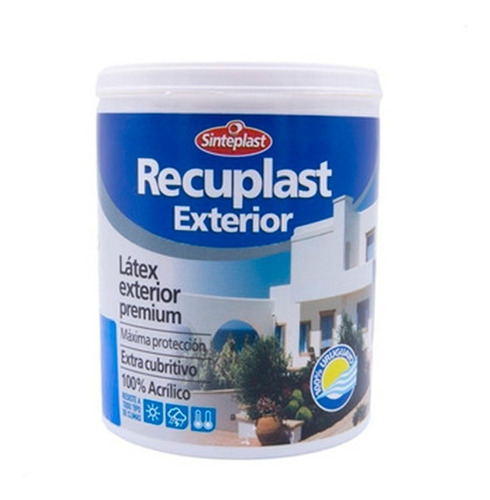 Recuplast Exterior Pintura Látex Sinteplast Blanco 1 L