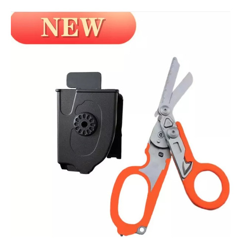 Leatherman - Tijeras Raptor, Color Negro-naranja Con Funda M