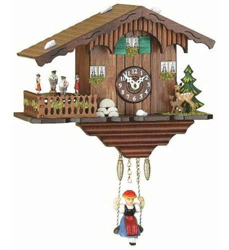 Trenkle Kuckulino Black Forest Clock Casa Suiza Con Movimien