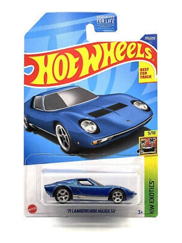 Hot Wheels Lamborghini Miura Sv 71' Azul Hw Exotics