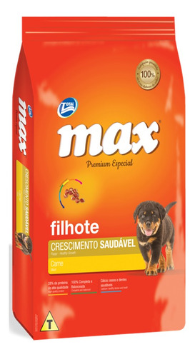 Max Cachorro Crecimiento Saludable 20kg + Regalo Elec + Env